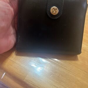 Bosca Full Grain USA Made Woman’s Black Leather  Wallet